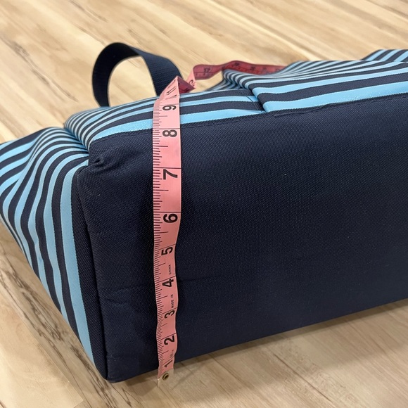 PartyLite Striped Utility Tote Bag - Blue & Navy - Picture 6 of 6